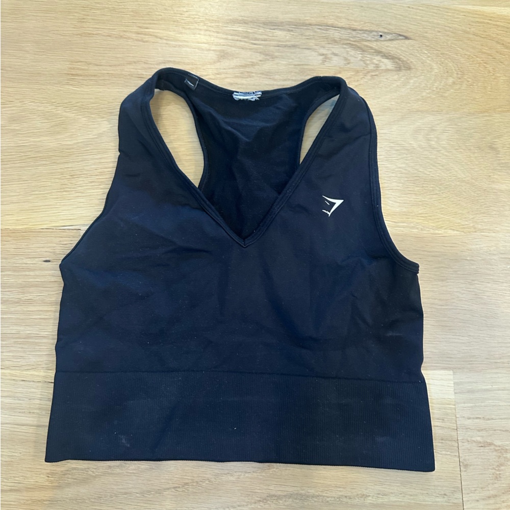 Gymshark Black Crop Top